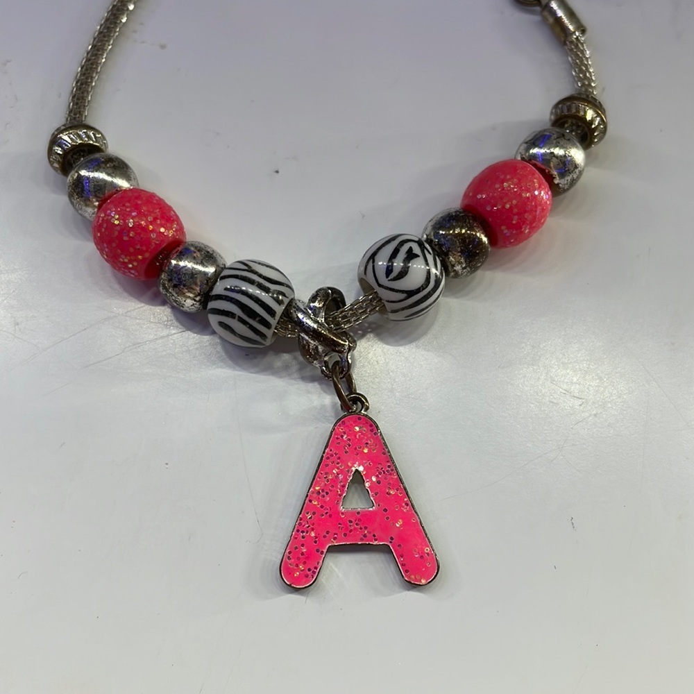 “A” beaded bracelet